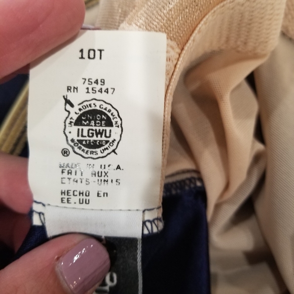 NWT dead stock vintage navy and blue bikini S/M - Picture 8 of 15